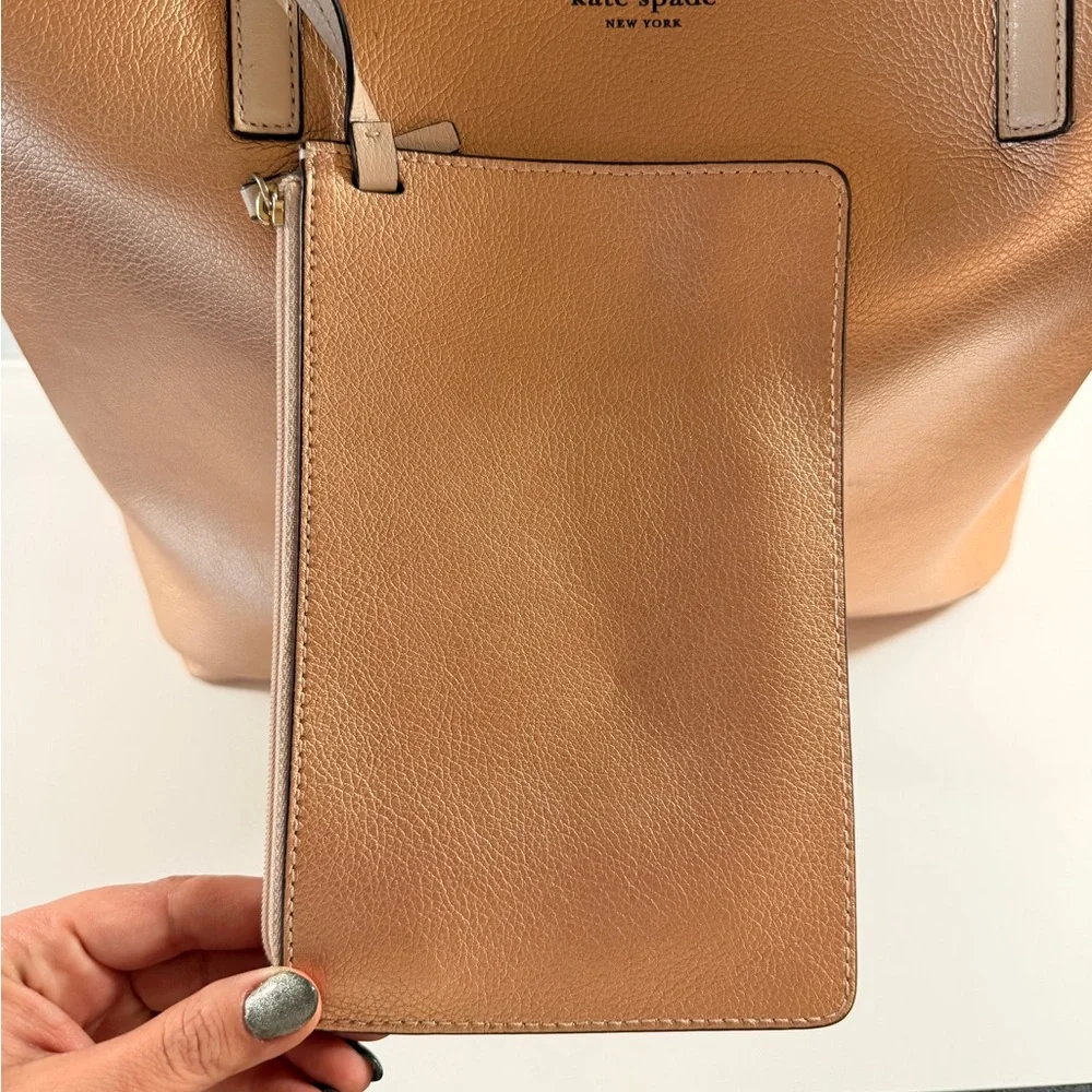 Kate Spade Rose Gold Reversible Tote - Picture 7 of 16